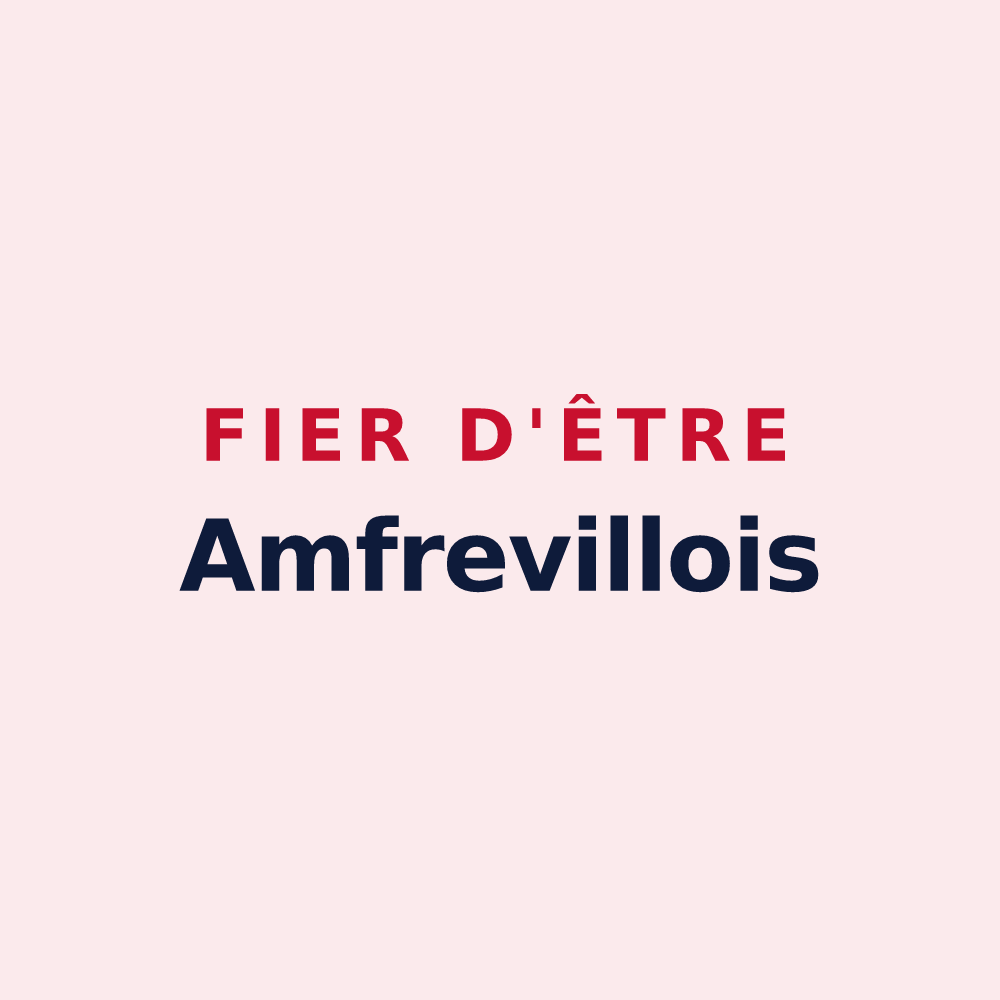 Magnet « Fier d'être Amfrevillois » — design pour Amfreville-sur-Iton