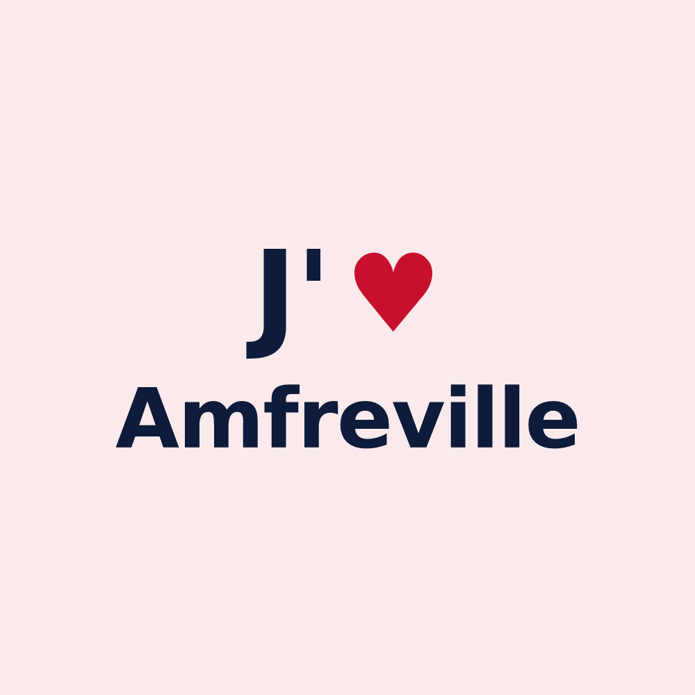 Magnet personnalisé Amfreville — design J'aime Amfreville