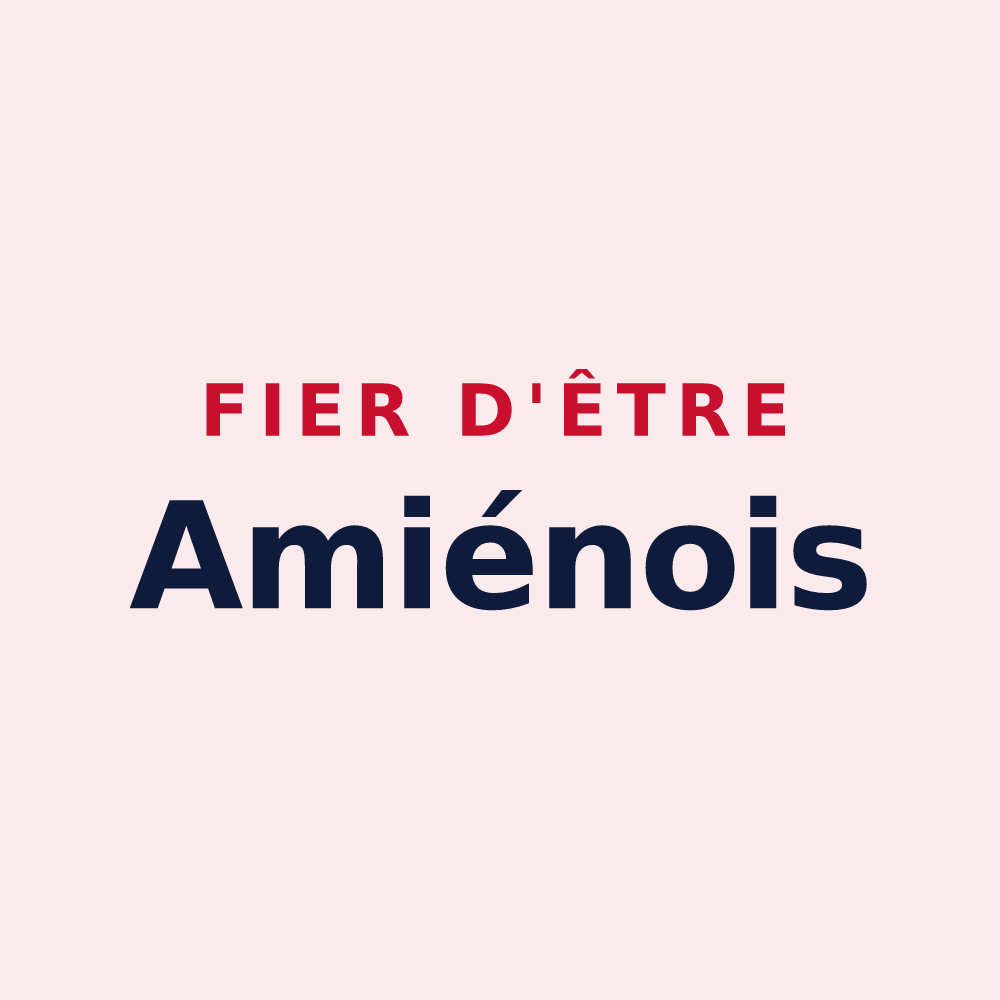 Magnet « Fier d'être Amiénois » — design pour Amiens