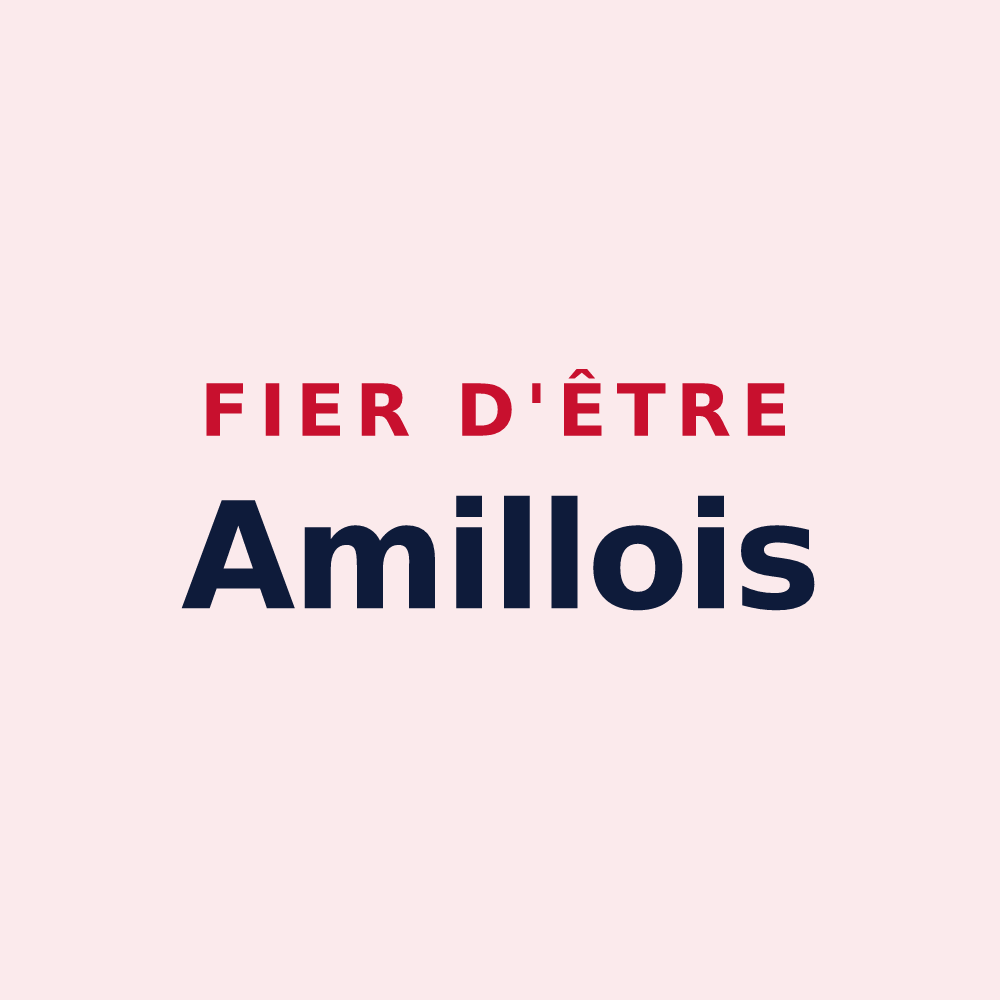 Magnet « Fier d'être Amillois » — design pour Amilly
