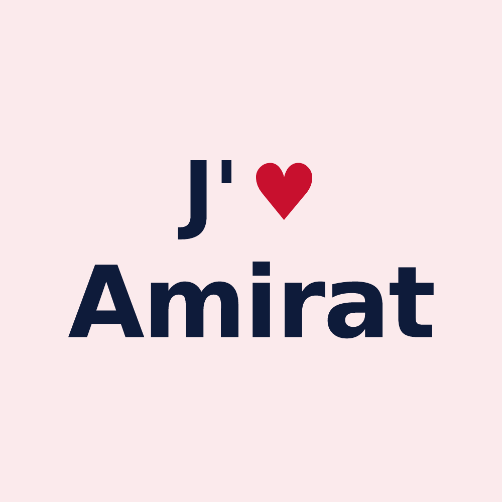 Magnet personnalisé Amirat — design J'aime Amirat