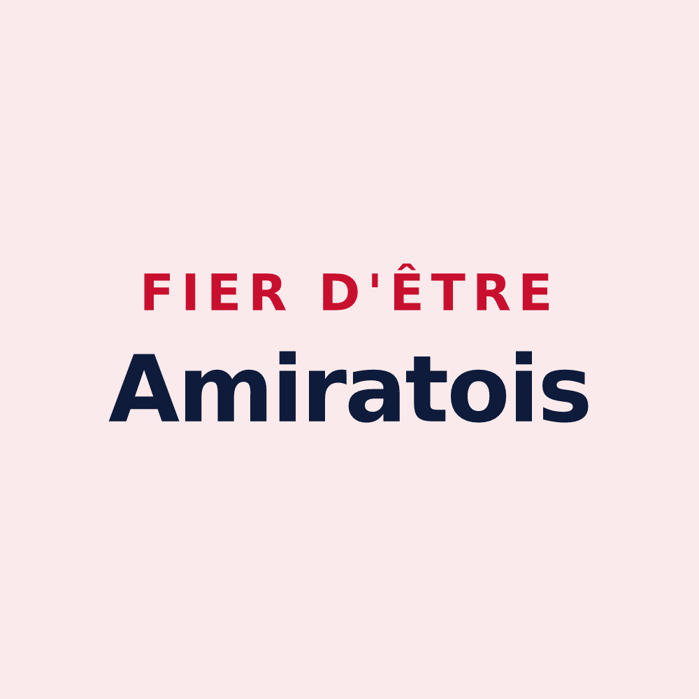 Magnet « Fier d'être Amiratois » — design pour Amirat