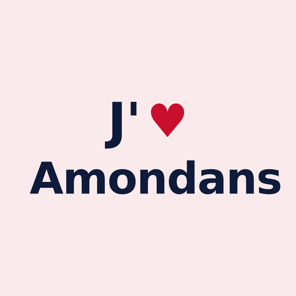 Magnet personnalisé Amondans — design J'aime Amondans