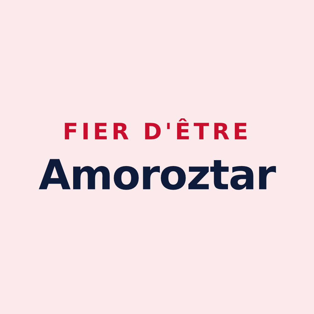 Magnet « Fier d'être Amoroztar » — design pour Amorots-Succos