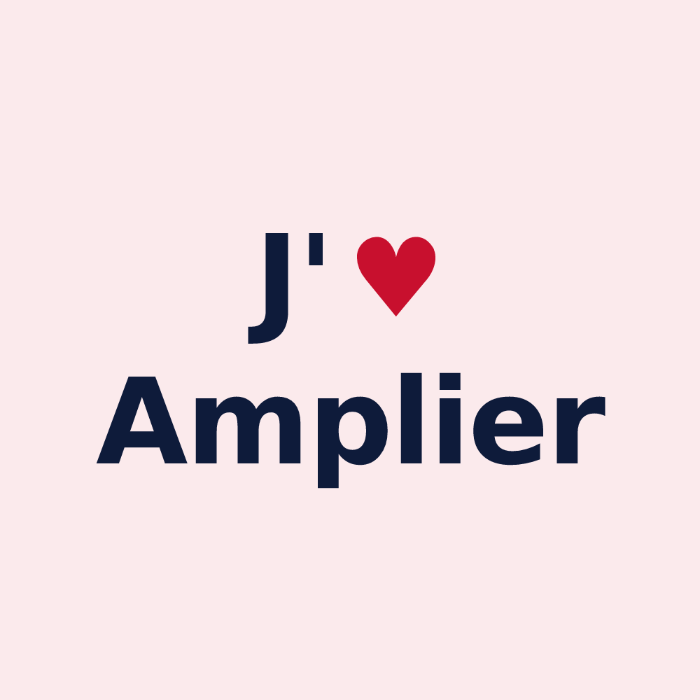 Magnet personnalisé Amplier — design J'aime Amplier