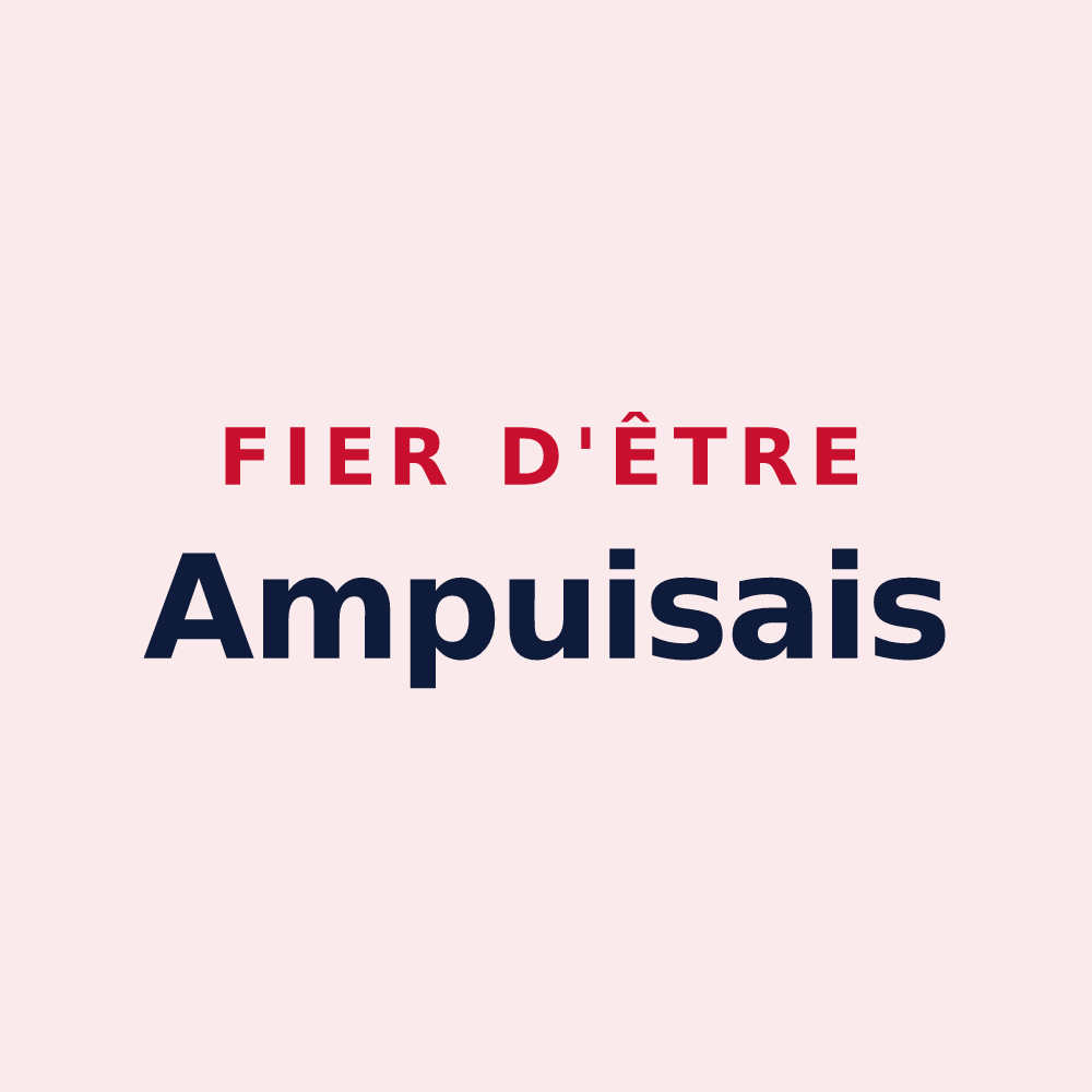 Magnet « Fier d'être Ampuisais » — design pour Ampuis