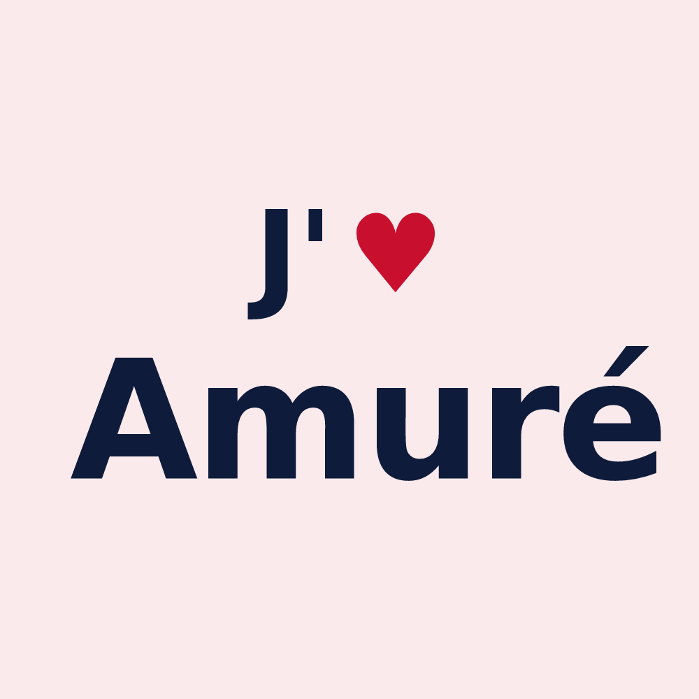 Magnet personnalisé Amuré — design J'aime Amuré