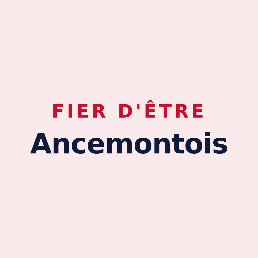 Magnet « Fier d'être Ancemontois » — design pour Ancemont