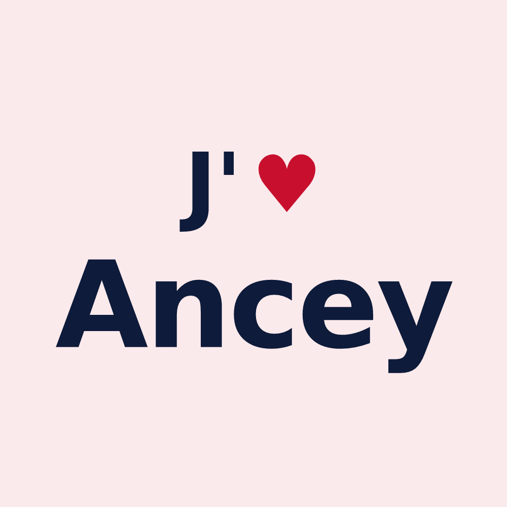 Magnet personnalisé Ancey — design J'aime Ancey