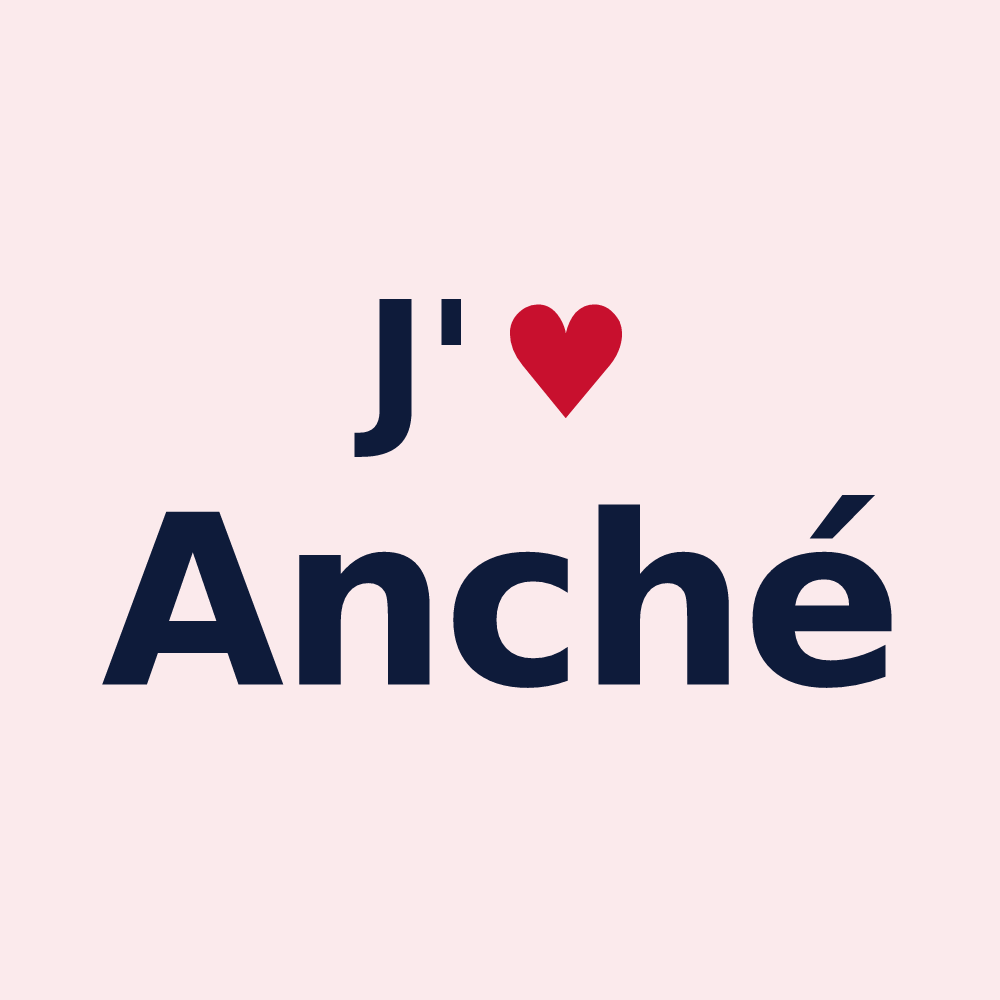 Magnet personnalisé Anché — design J'aime Anché