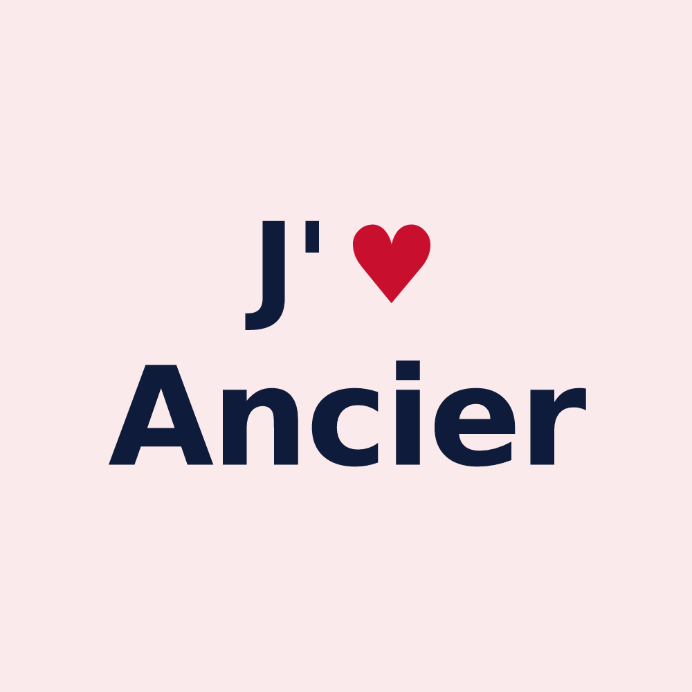 Magnet personnalisé Ancier — design J'aime Ancier