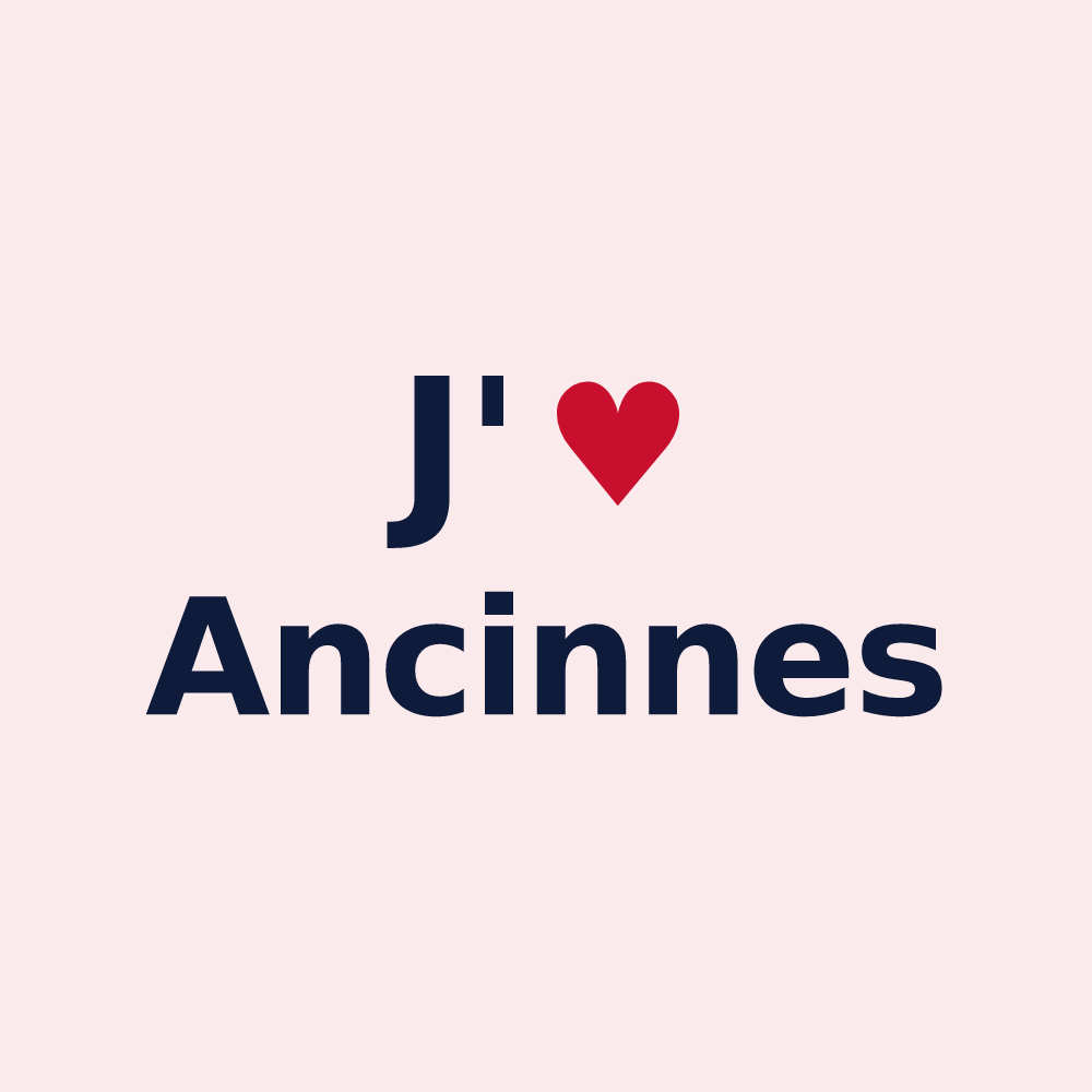 Magnet personnalisé Ancinnes — design J'aime Ancinnes