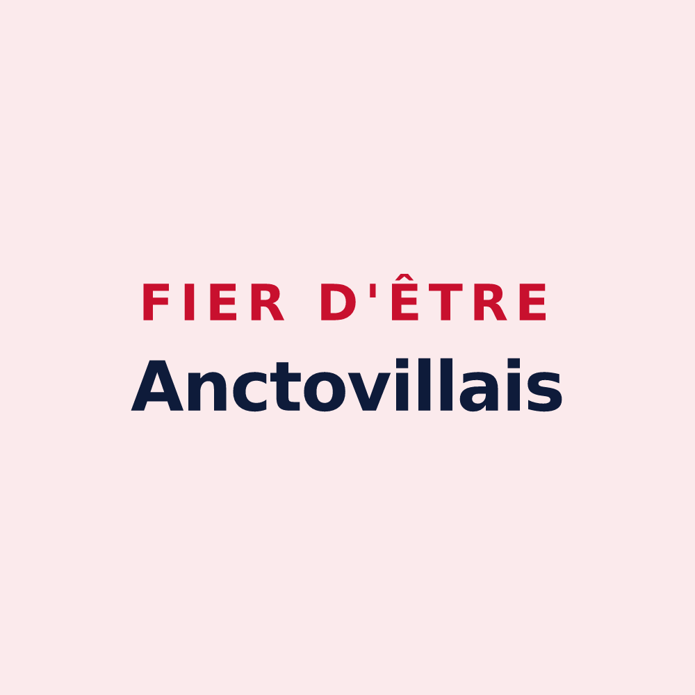 Magnet « Fier d'être Anctovillais » — design pour Anctoville-sur-Boscq