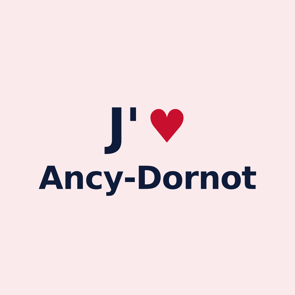 Magnet personnalisé Ancy-Dornot — design J'aime Ancy-Dornot