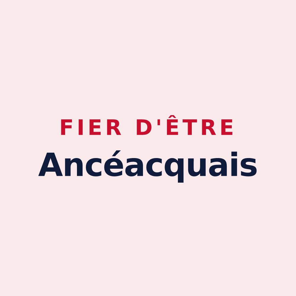 Magnet « Fier d'être Ancéacquais » — design pour Ancy-le-Franc
