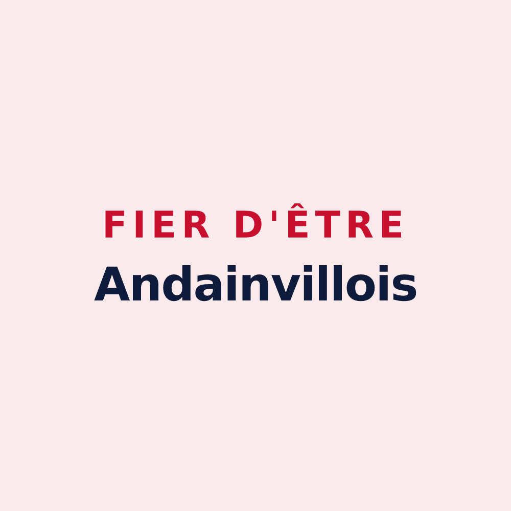 Magnet « Fier d'être Andainvillois » — design pour Andainville