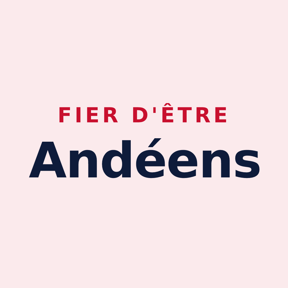 Magnet « Fier d'être Andéens » — design pour Andé