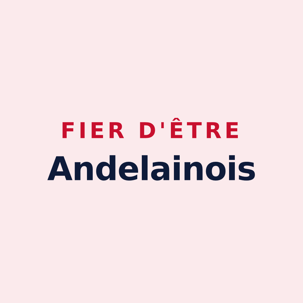 Magnet « Fier d'être Andelainois » — design pour Andelain