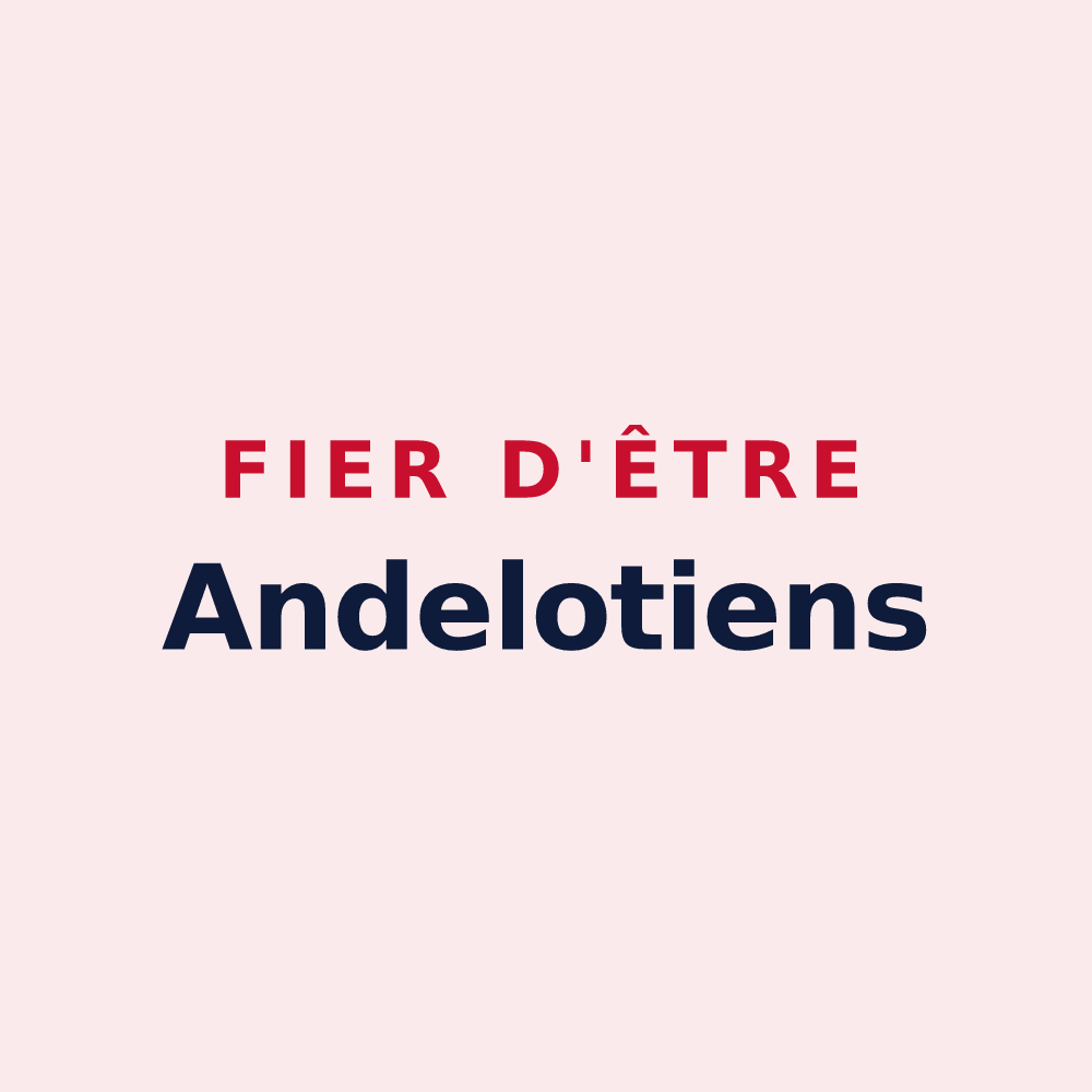 Magnet « Fier d'être Andelotiens » — design pour Andelot-en-Montagne