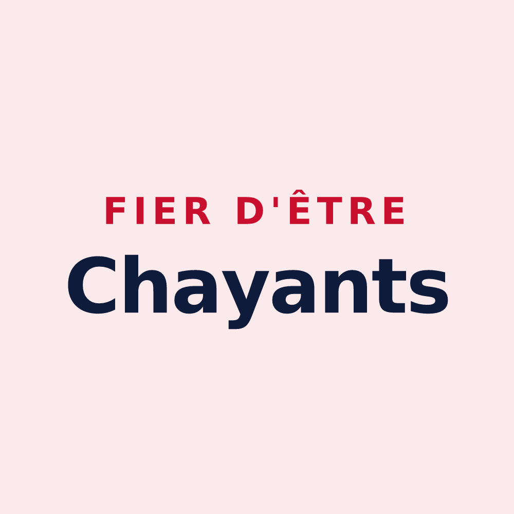 Magnet « Fier d'être Chayants » — design pour Andernay