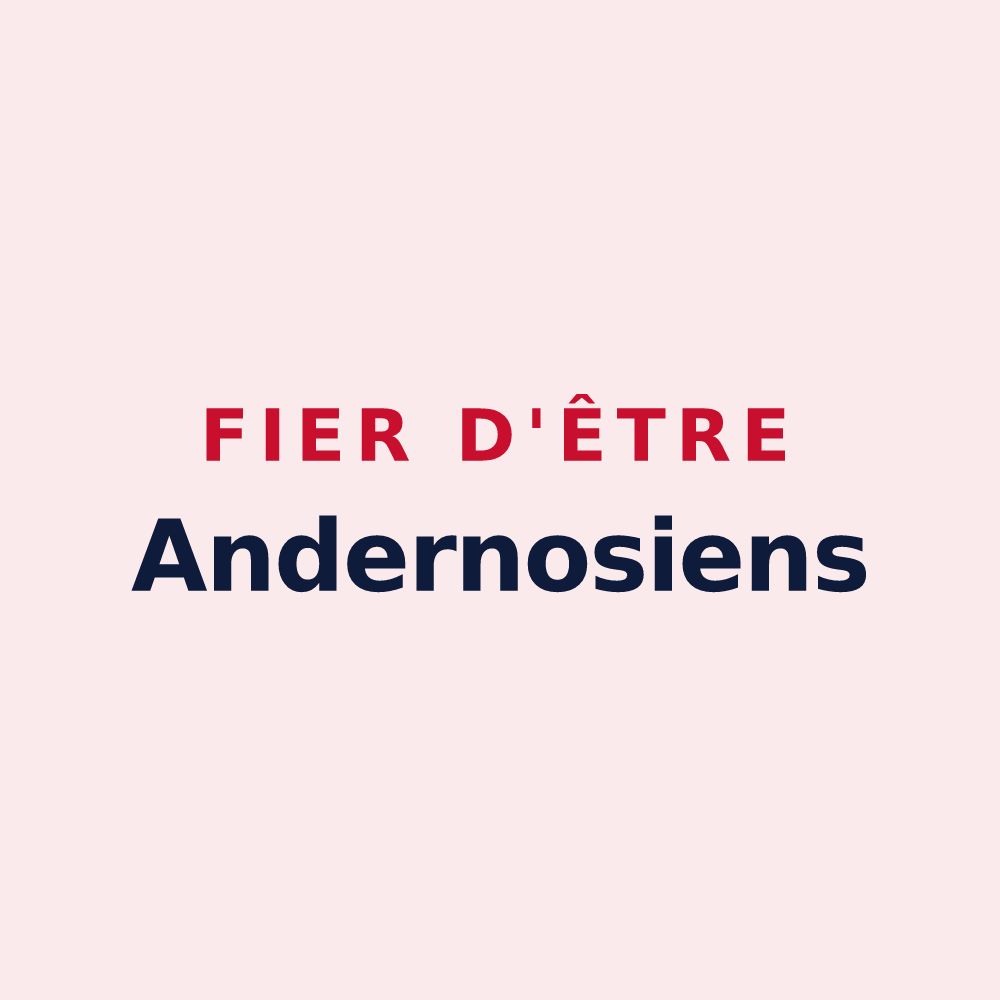 Magnet « Fier d'être Andernosiens » — design pour Andernos-les-Bains