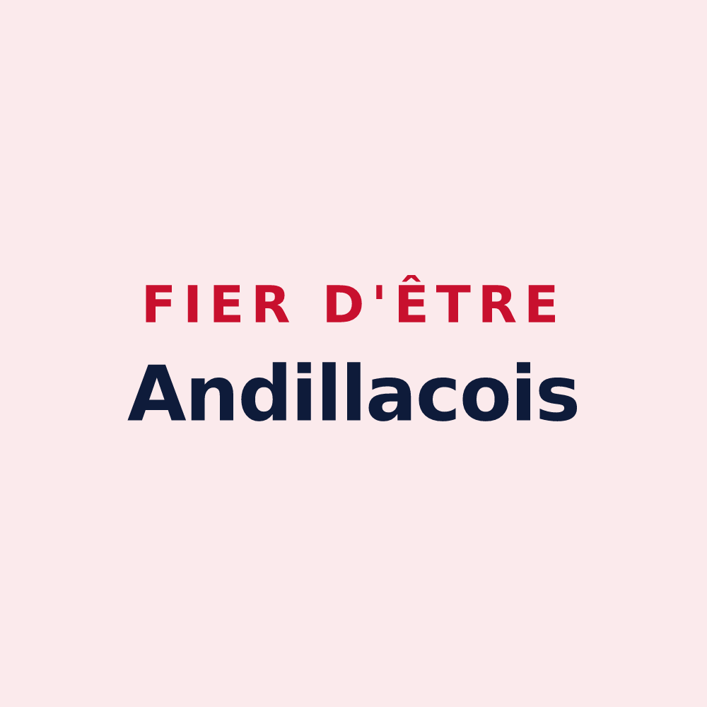 Magnet « Fier d'être Andillacois » — design pour Andillac