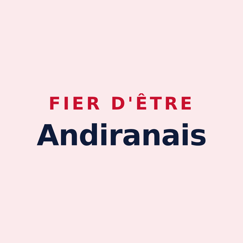 Magnet « Fier d'être Andiranais » — design pour Andiran