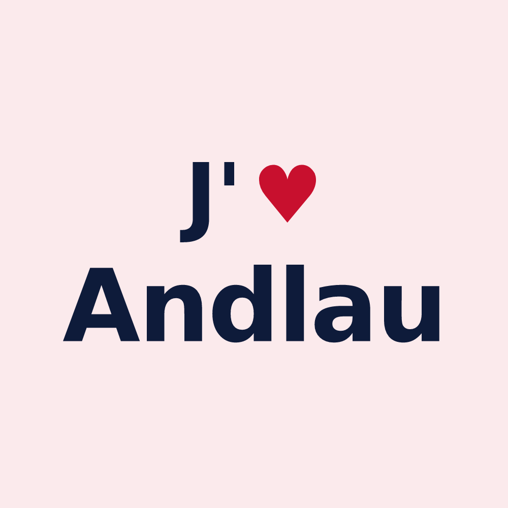 Magnet personnalisé Andlau — design J'aime Andlau