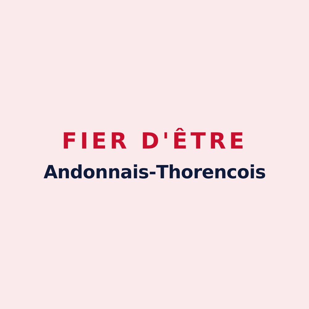 Magnet « Fier d'être Andonnais-Thorencois » — design pour Andon