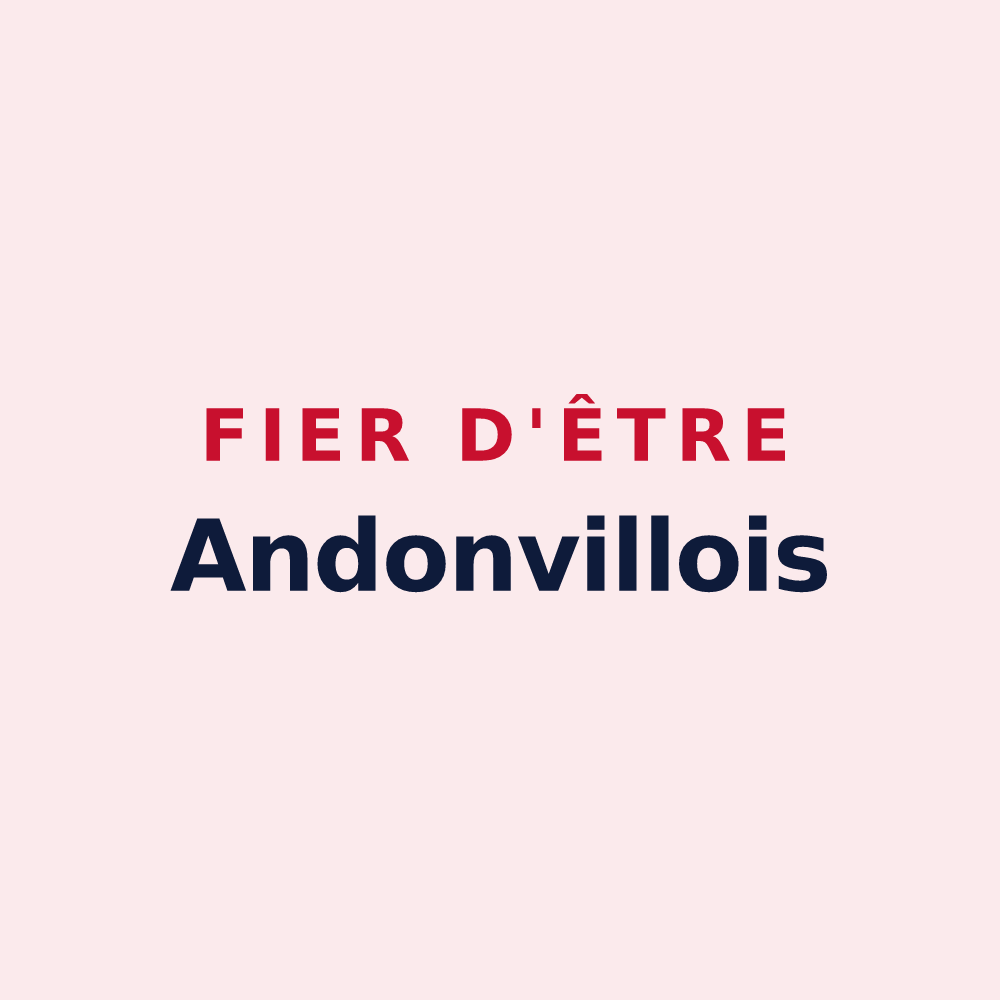 Magnet « Fier d'être Andonvillois » — design pour Andonville