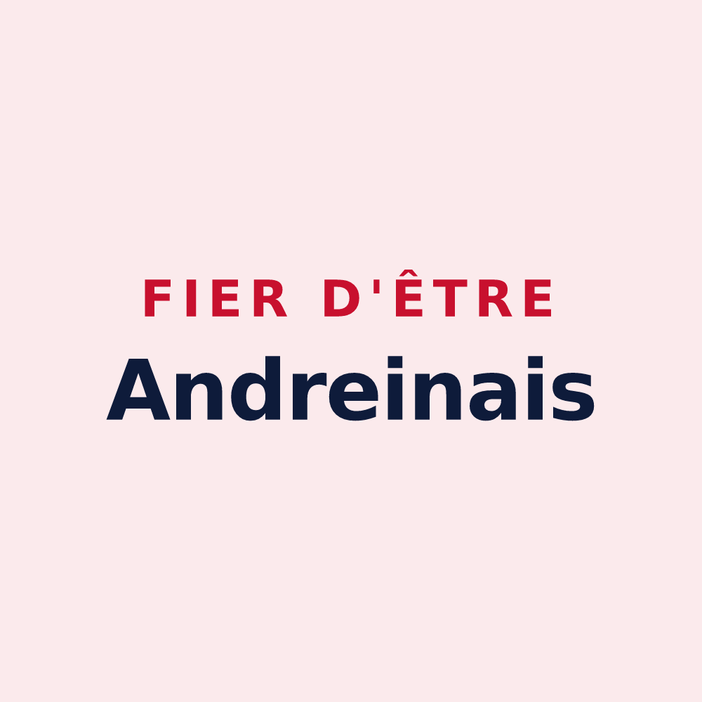 Magnet « Fier d'être Andreinais » — design pour Andrein