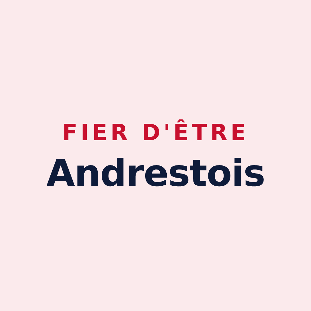 Magnet « Fier d'être Andrestois » — design pour Andrest