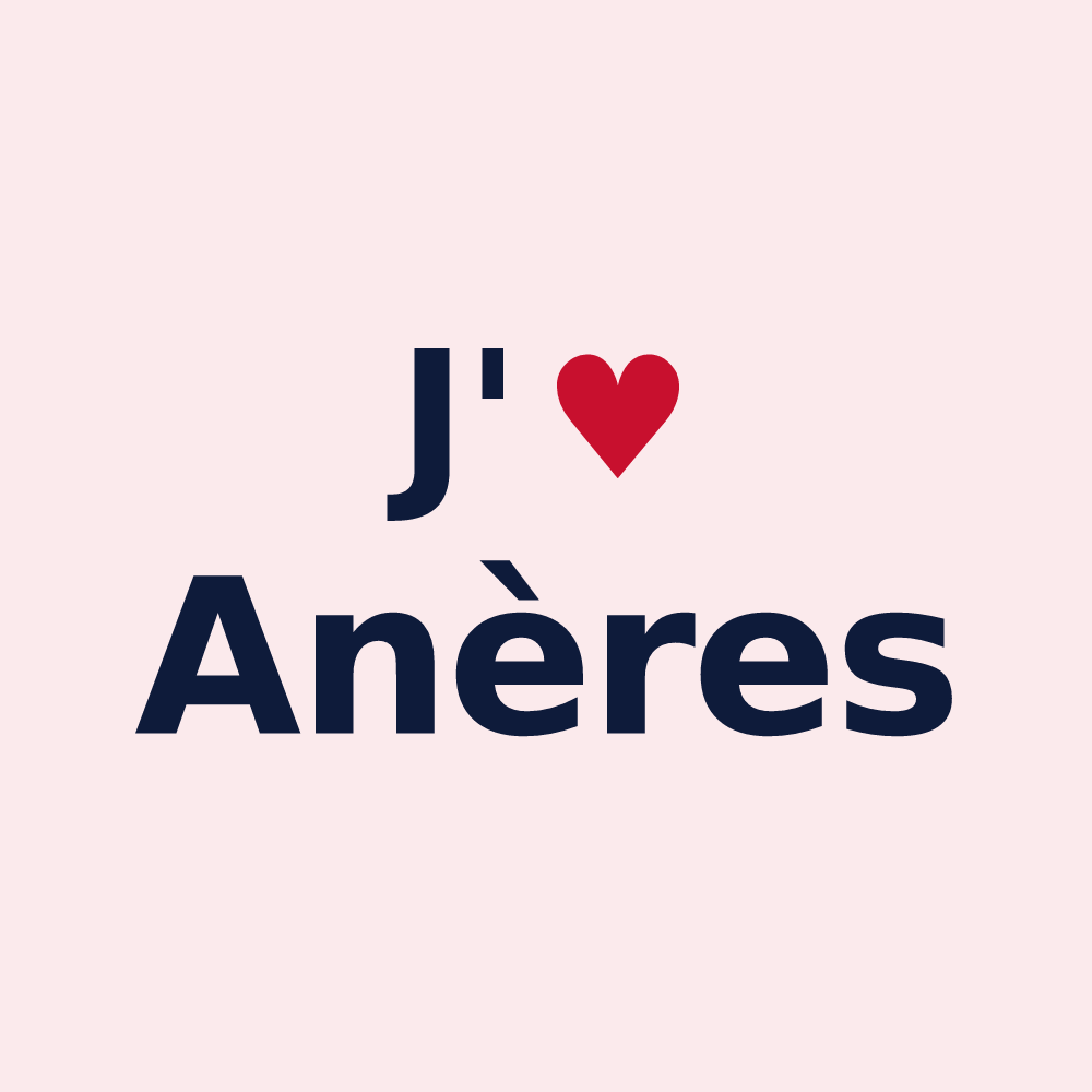 Magnet personnalisé Anères — design J'aime Anères
