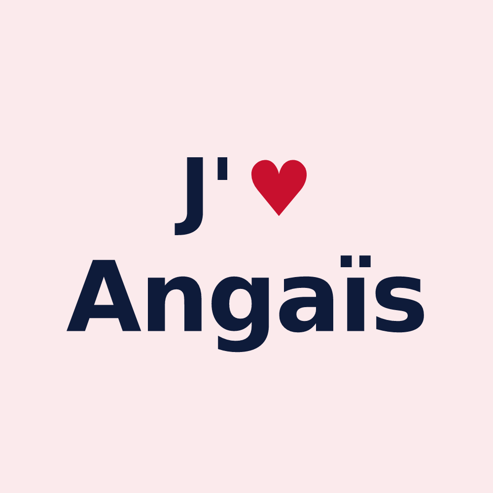 Magnet personnalisé Angaïs — design J'aime Angaïs