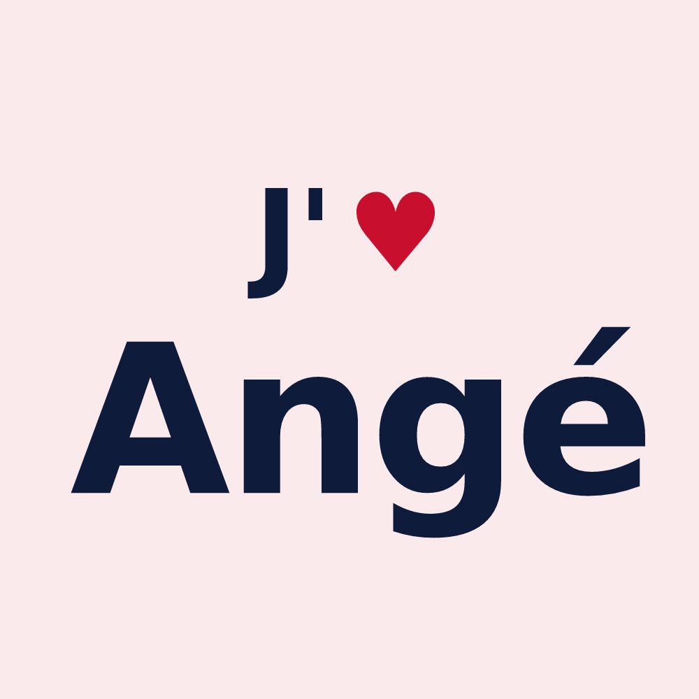 Magnet personnalisé Angé — design J'aime Angé