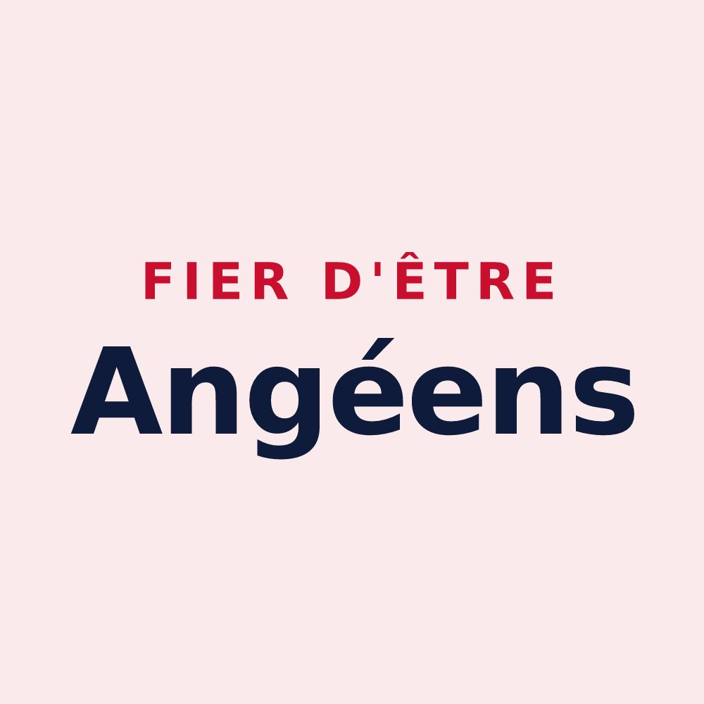 Magnet « Fier d'être Angéens » — design pour Angé