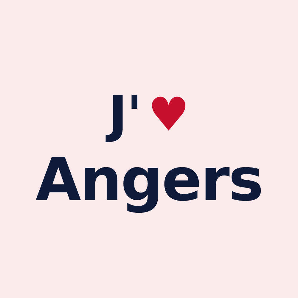 Magnet personnalisé Angers — design J'aime Angers