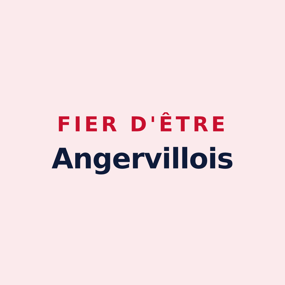 Magnet « Fier d'être Angervillois » — design pour Angerville