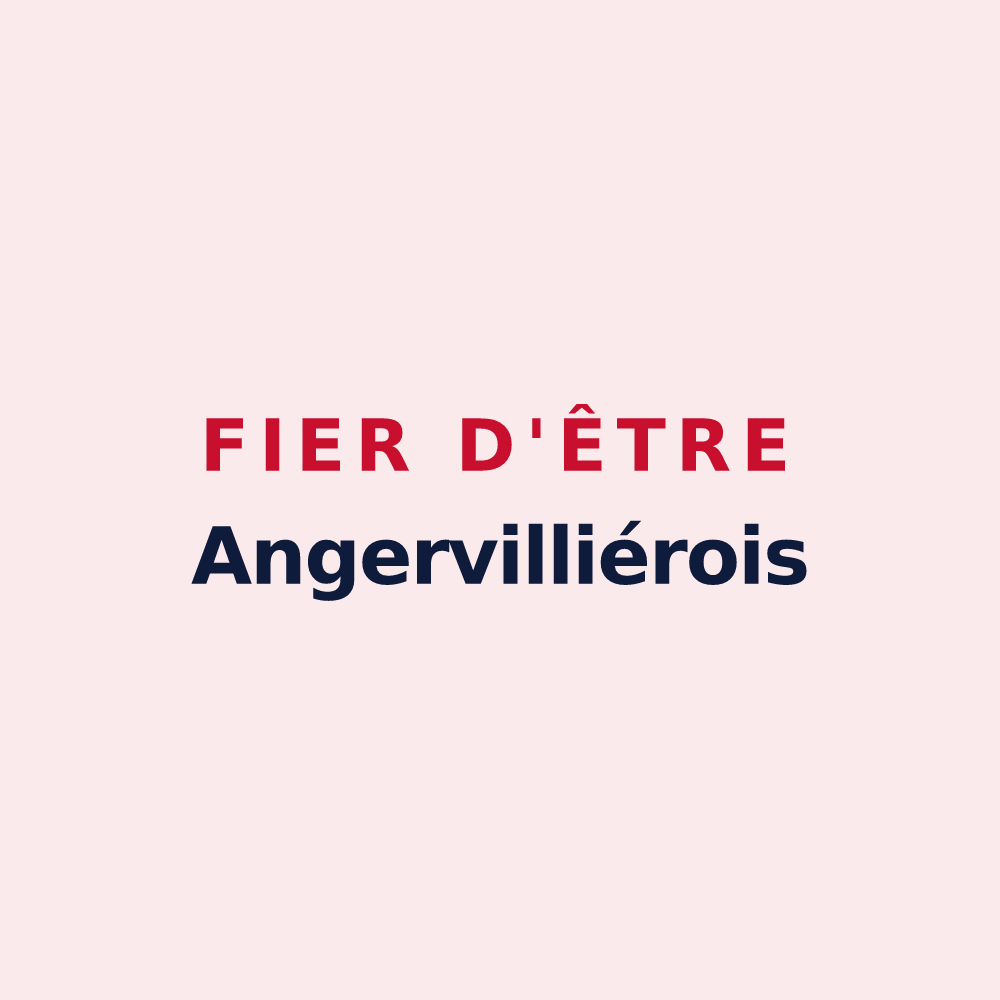 Magnet « Fier d'être Angervilliérois » — design pour Angervilliers