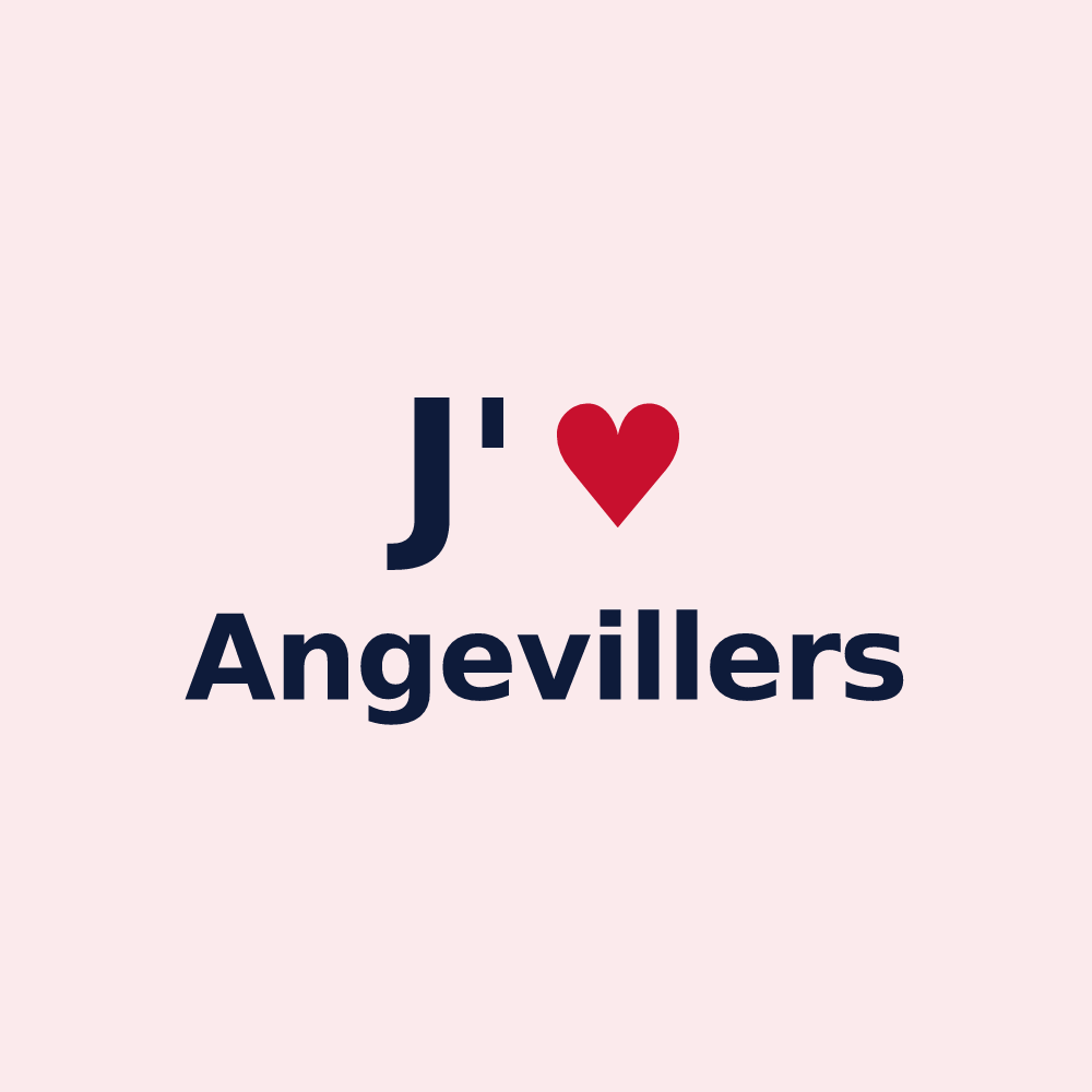 Magnet personnalisé Angevillers — design J'aime Angevillers