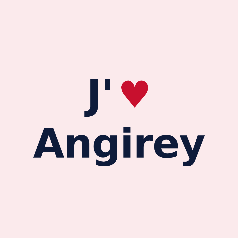 Magnet personnalisé Angirey — design J'aime Angirey