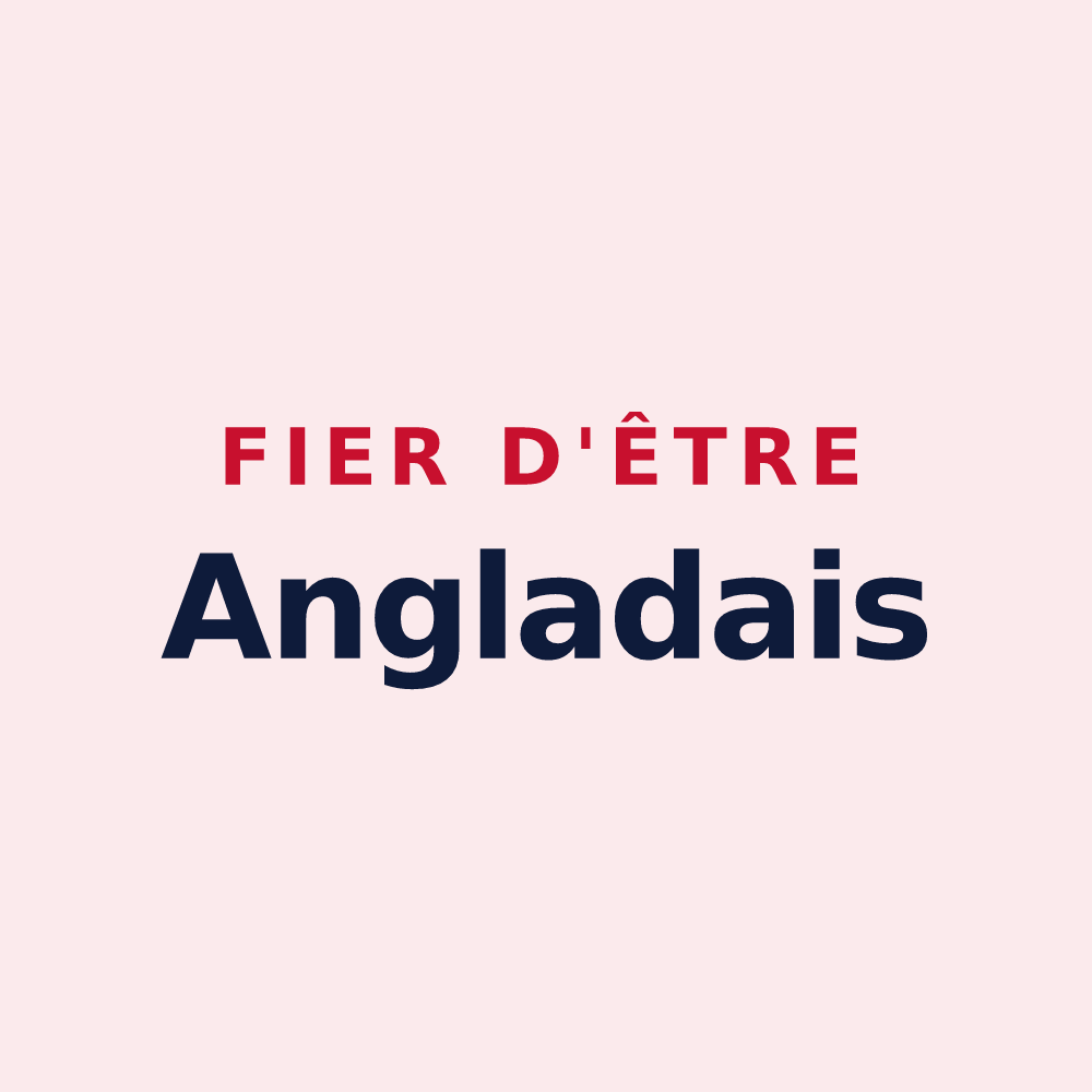 Magnet « Fier d'être Angladais » — design pour Anglade