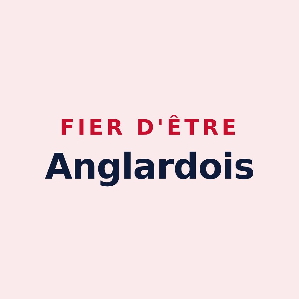 Magnet « Fier d'être Anglardois » — design pour Anglards-de-Salers