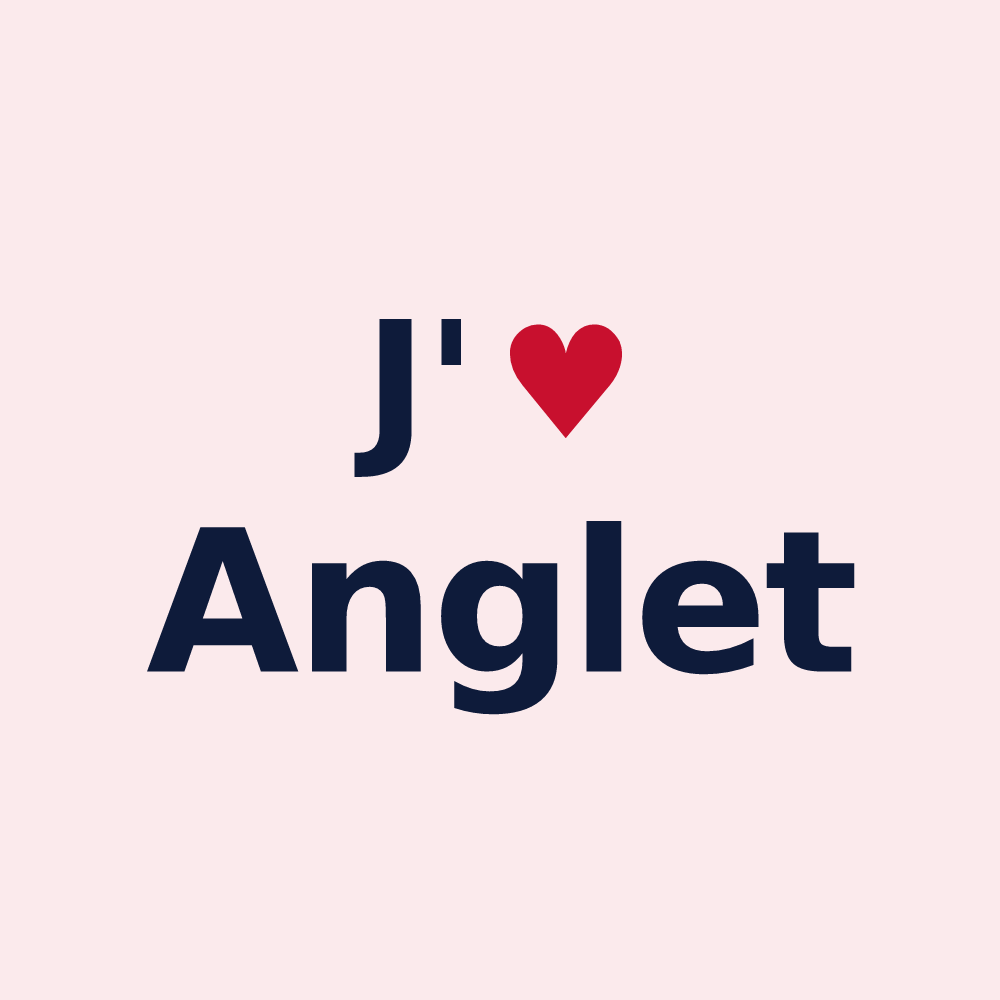 Magnet personnalisé Anglet — design J'aime Anglet