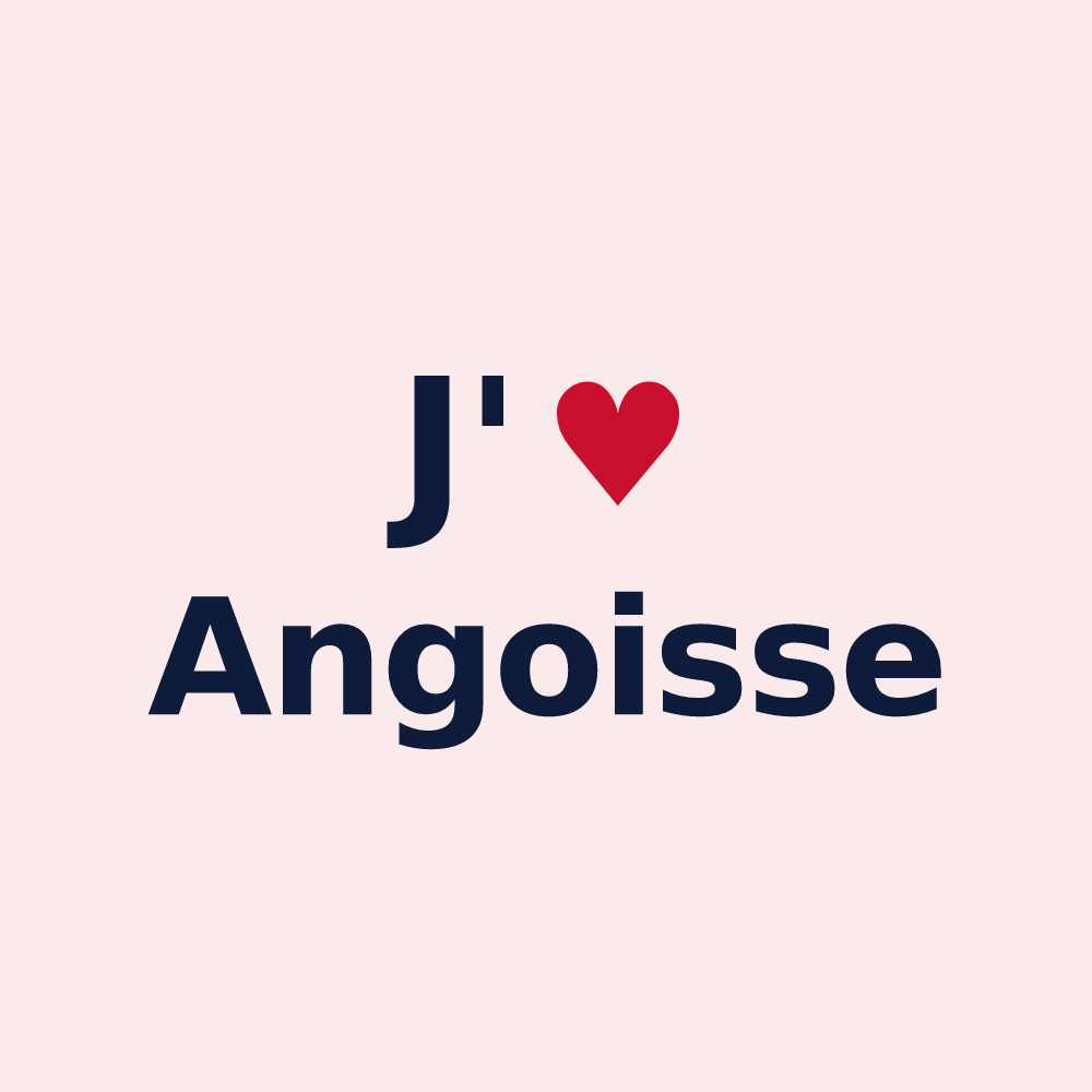 Magnet personnalisé Angoisse — design J'aime Angoisse
