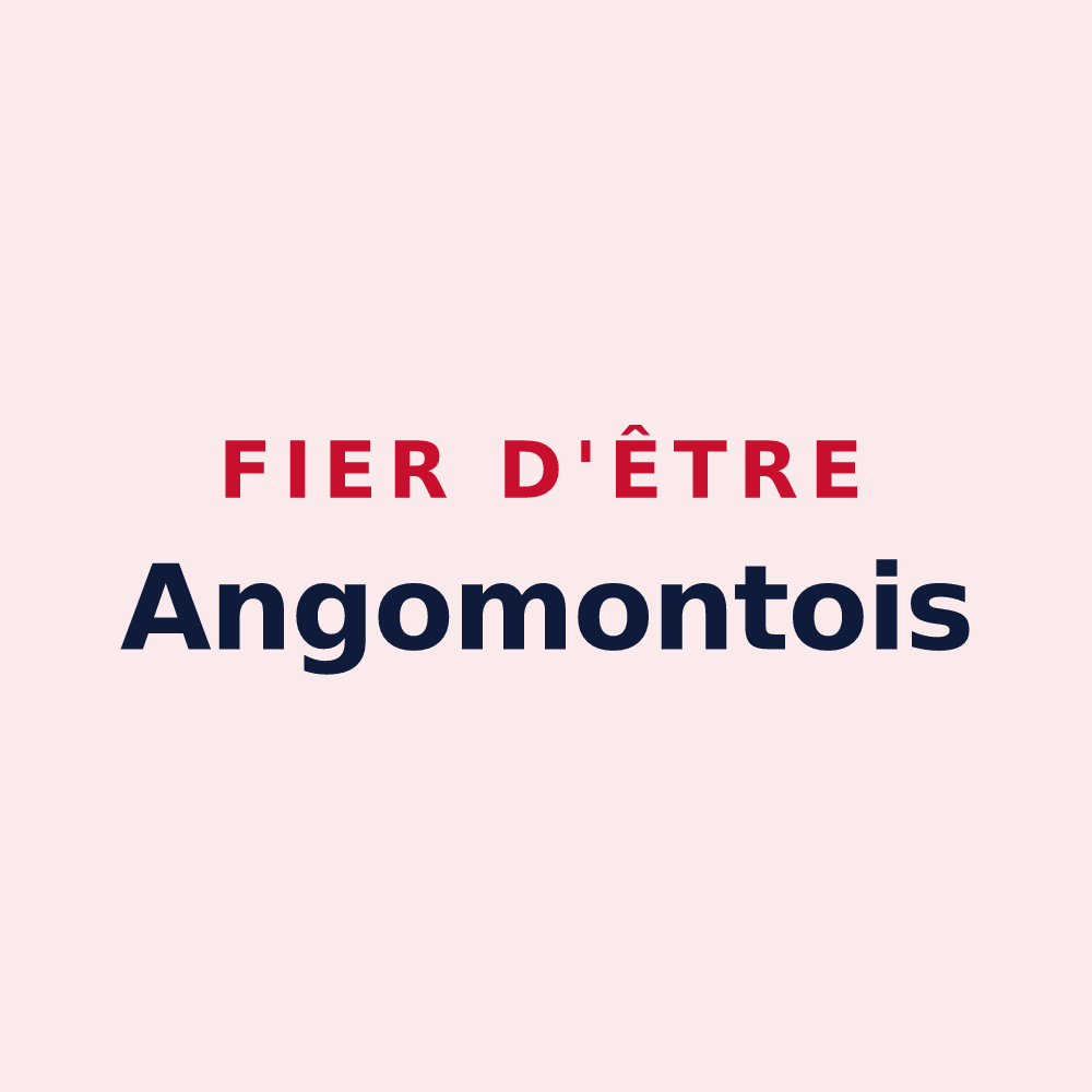 Magnet « Fier d'être Angomontois » — design pour Angomont