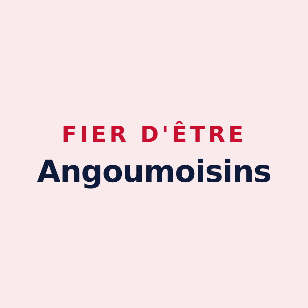 Magnet « Fier d'être Angoumoisins » — design pour Angoulême