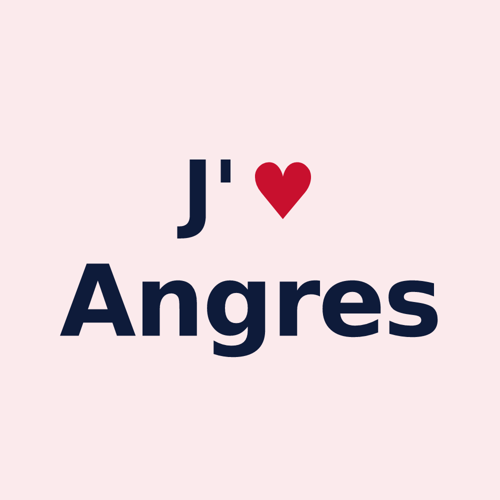 Magnet personnalisé Angres — design J'aime Angres