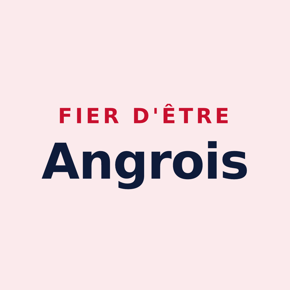 Magnet « Fier d'être Angrois » — design pour Angres