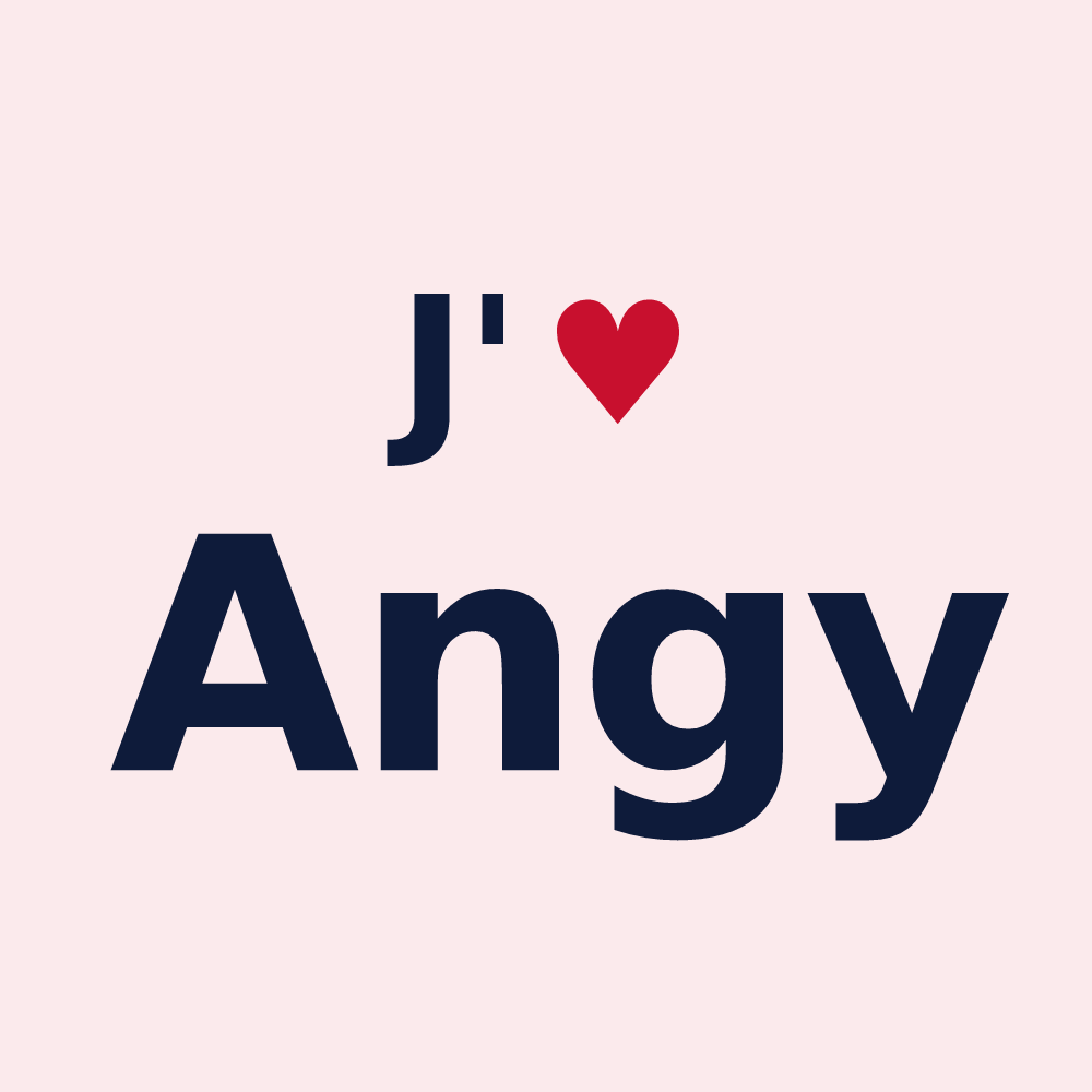 Magnet personnalisé Angy — design J'aime Angy
